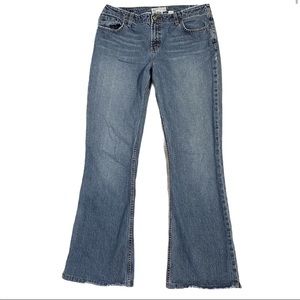 BKE Sassy long distressed denim jeans size 33